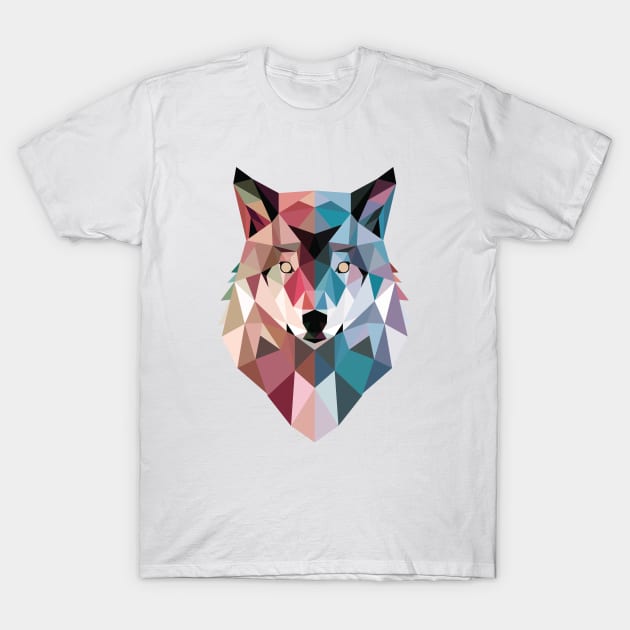 GeoWolf T-Shirt by DinoMike